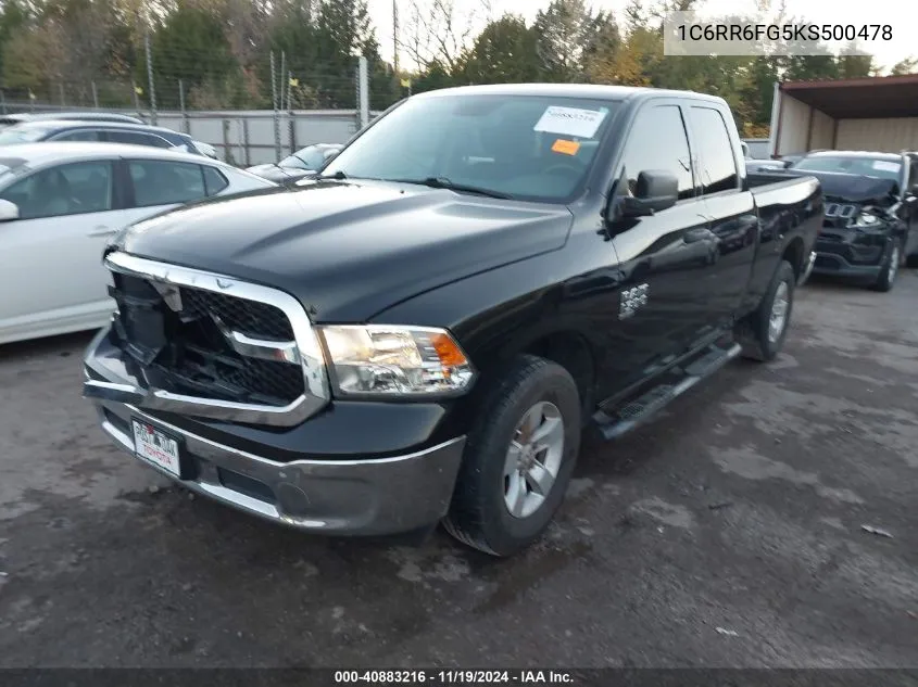 2019 Ram 1500 Classic Tradesman 4X2 6'4 Box VIN: 1C6RR6FG5KS500478 Lot: 40883216