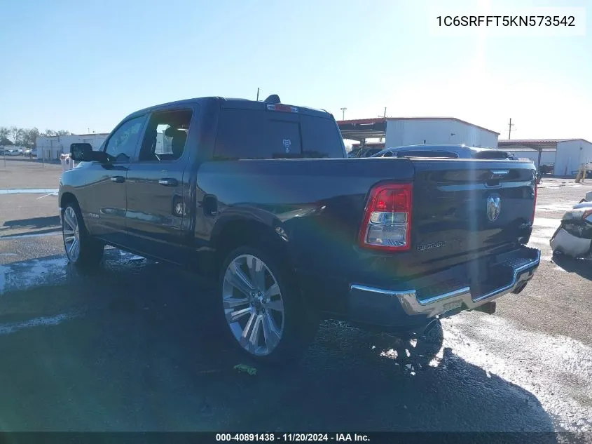 2019 Ram 1500 Big Horn/Lone Star 4X4 5'7 Box VIN: 1C6SRFFT5KN573542 Lot: 40891438