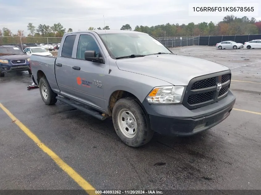 2019 Ram 1500 Classic Tradesman 4X2 6'4 Box VIN: 1C6RR6FG1KS678565 Lot: 40893262