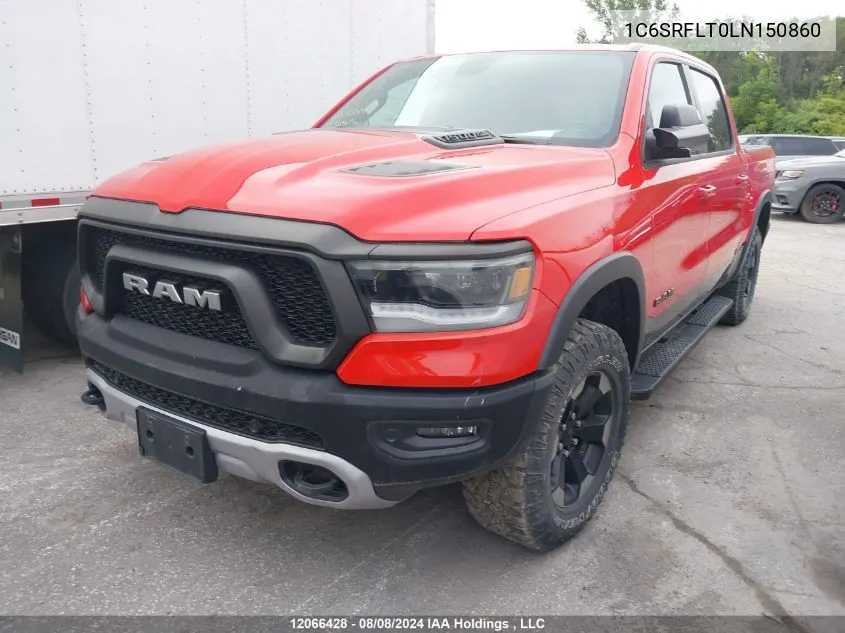 2020 Ram 1500 Rebel VIN: 1C6SRFLT0LN150860 Lot: 12066428