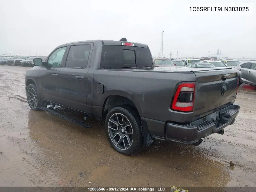 2020 Ram 1500 Rebel VIN: 1C6SRFLT9LN303025 Lot: 12086546