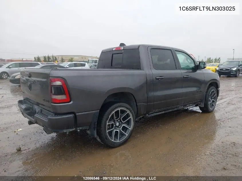 2020 Ram 1500 Rebel VIN: 1C6SRFLT9LN303025 Lot: 12086546