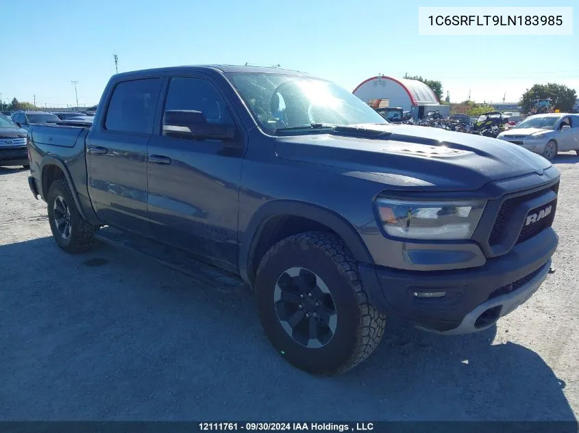 2020 Ram 1500 Rebel VIN: 1C6SRFLT9LN183985 Lot: 12111761