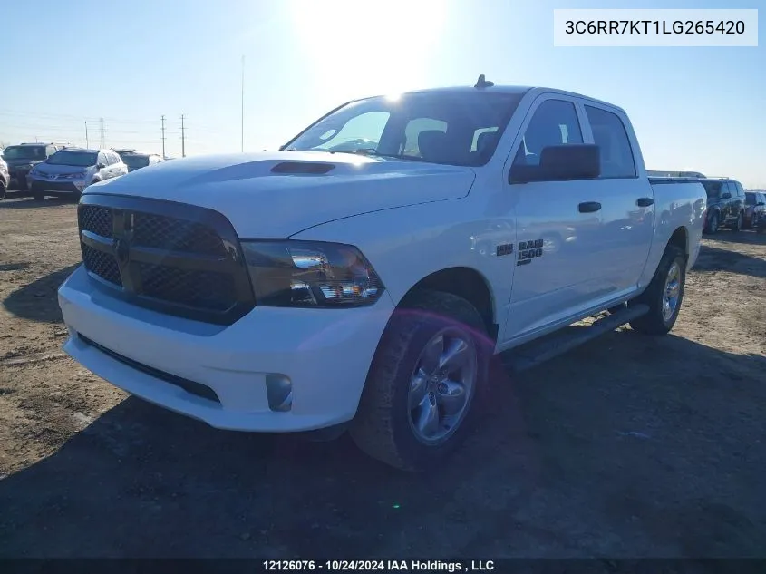 2020 Ram 1500 Classic Tradesman/Express VIN: 3C6RR7KT1LG265420 Lot: 12126076