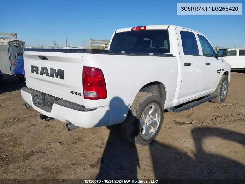 2020 Ram 1500 Classic Tradesman/Express VIN: 3C6RR7KT1LG265420 Lot: 12126076