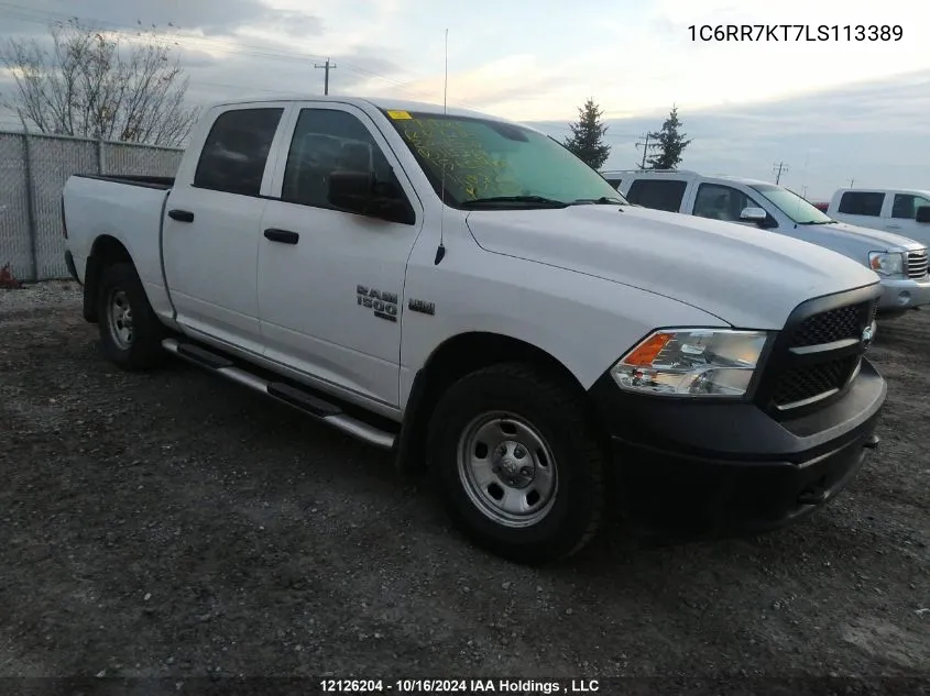 2020 Ram 1500 Classic Tradesman/Express VIN: 1C6RR7KT7LS113389 Lot: 12126204