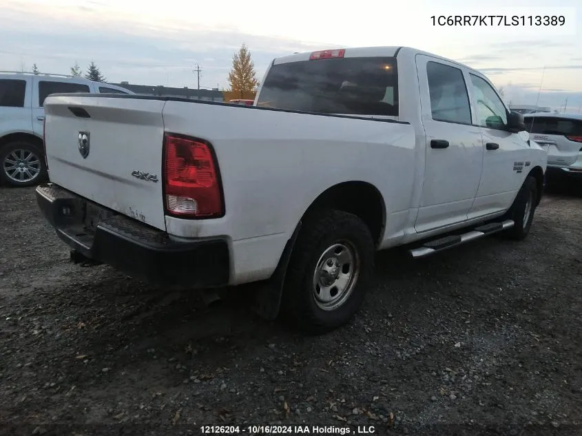 2020 Ram 1500 Classic Tradesman/Express VIN: 1C6RR7KT7LS113389 Lot: 12126204