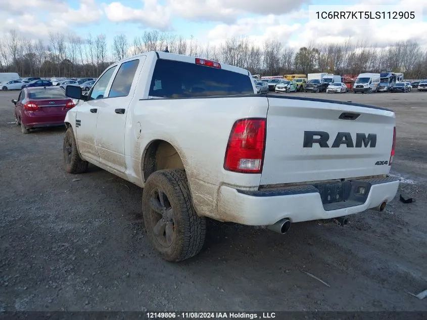 2020 Ram 1500 Classic Tradesman/Express VIN: 1C6RR7KT5LS112905 Lot: 12149806