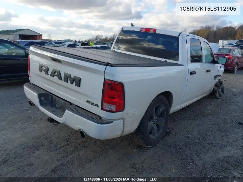 2020 Ram 1500 Classic Tradesman/Express VIN: 1C6RR7KT5LS112905 Lot: 12149806