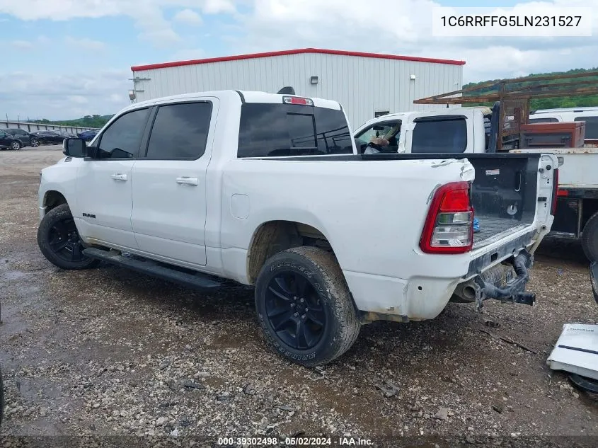 2020 Ram 1500 Big Horn 4X4 5'7 Box VIN: 1C6RRFFG5LN231527 Lot: 39302498