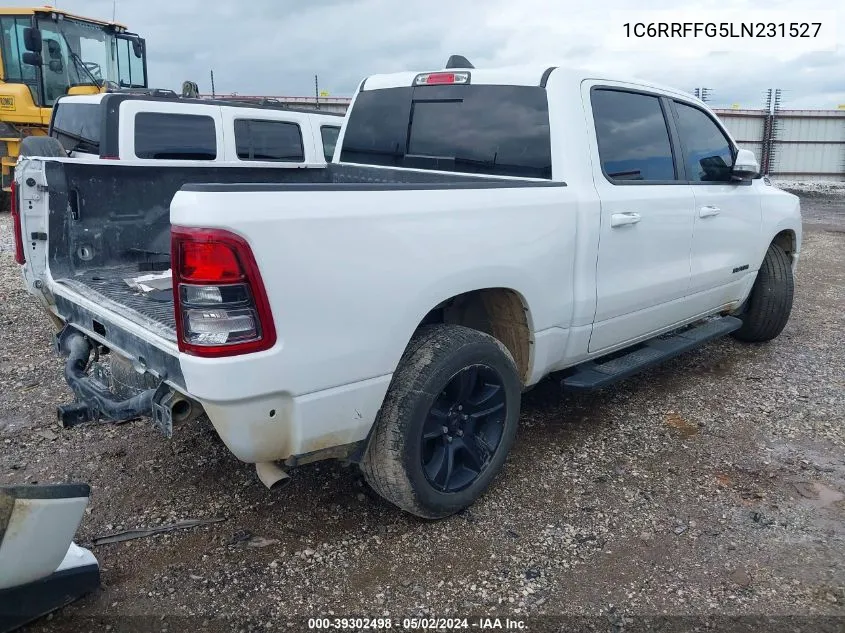 2020 Ram 1500 Big Horn 4X4 5'7 Box VIN: 1C6RRFFG5LN231527 Lot: 39302498