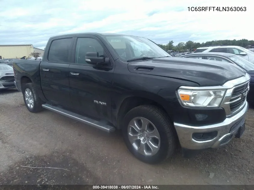 2020 Ram 1500 Big Horn 4X4 5'7 Box VIN: 1C6SRFFT4LN363063 Lot: 39418038