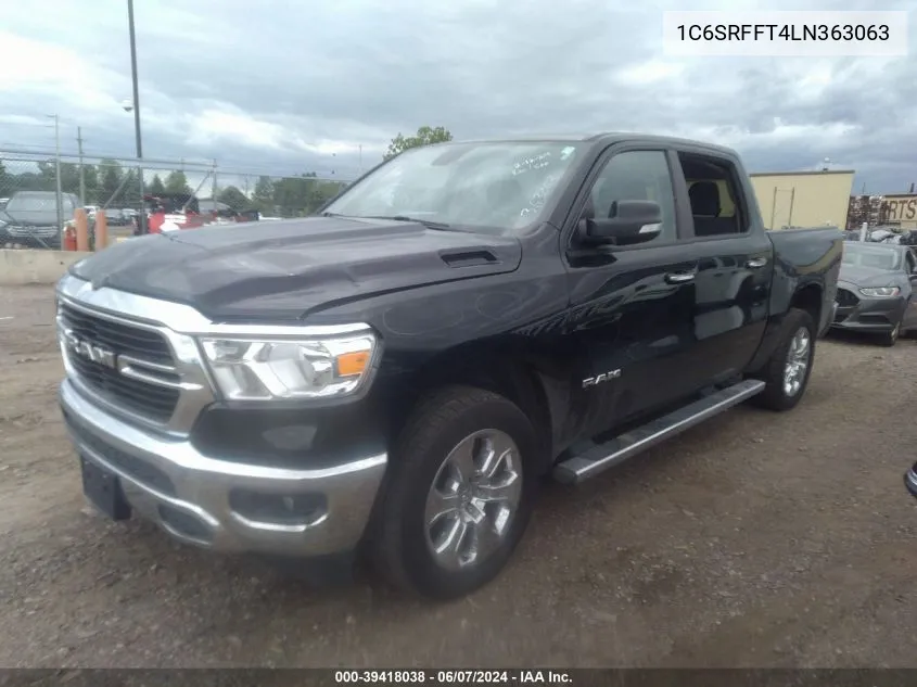 2020 Ram 1500 Big Horn 4X4 5'7 Box VIN: 1C6SRFFT4LN363063 Lot: 39418038