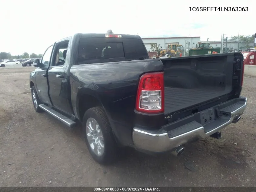 2020 Ram 1500 Big Horn 4X4 5'7 Box VIN: 1C6SRFFT4LN363063 Lot: 39418038