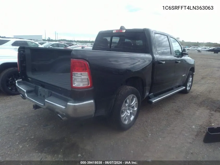 1C6SRFFT4LN363063 2020 Ram 1500 Big Horn 4X4 5'7 Box