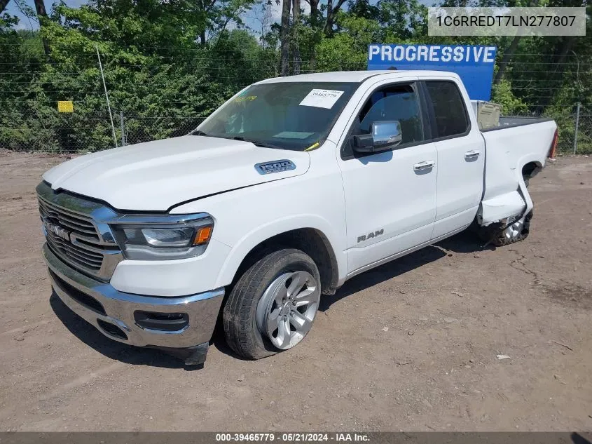 2020 Ram 1500 Laramie Quad Cab 4X2 6'4 Box VIN: 1C6RREDT7LN277807 Lot: 39465779