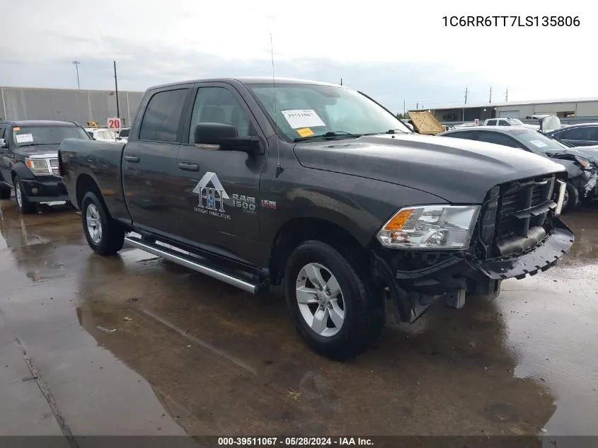 2020 Ram 1500 Classic Slt 4X2 6'4 Box VIN: 1C6RR6TT7LS135806 Lot: 39511067