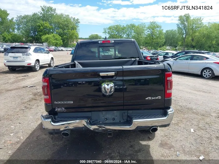 2020 Ram 1500 Laramie 4X4 5'7 Box VIN: 1C6SRFJT5LN341824 Lot: 39577040