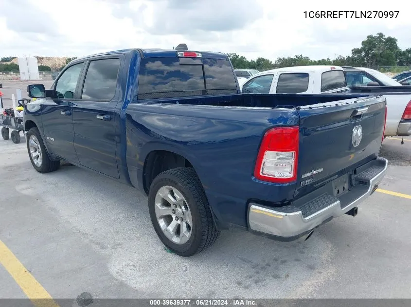 1C6RREFT7LN270997 2020 Ram 1500 Lone Star 4X2 5'7 Box