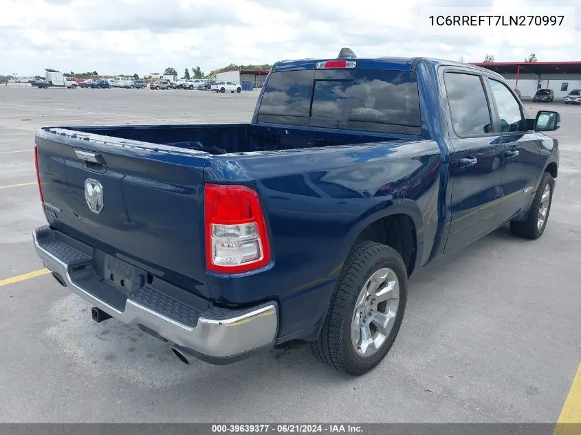 2020 Ram 1500 Lone Star 4X2 5'7 Box VIN: 1C6RREFT7LN270997 Lot: 39639377