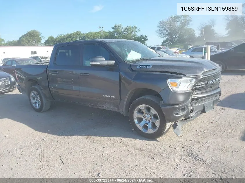 2020 Ram 1500 Big Horn 4X4 5'7 Box VIN: 1C6SRFFT3LN159869 Lot: 39722374