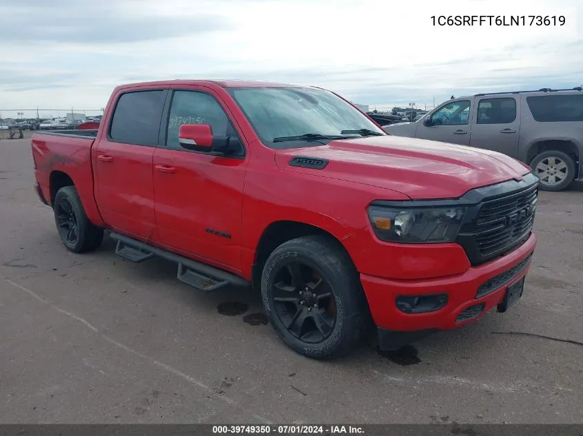 2020 Ram 1500 Big Horn 4X4 5'7 Box VIN: 1C6SRFFT6LN173619 Lot: 39749350