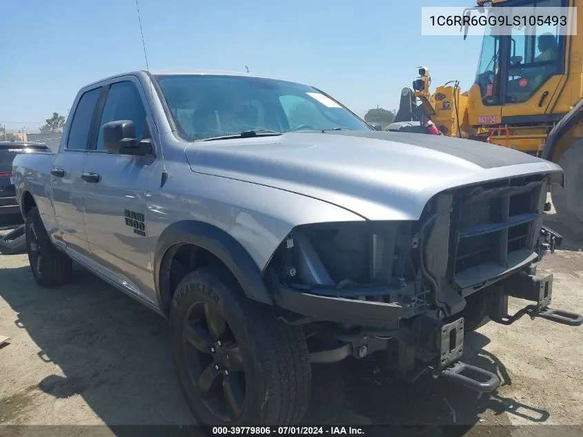 2020 Ram 1500 Classic Warlock Quad Cab 4X2 6'4 Box VIN: 1C6RR6GG9LS105493 Lot: 39779806