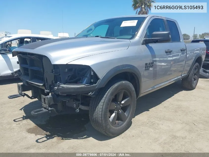 2020 Ram 1500 Classic Warlock Quad Cab 4X2 6'4 Box VIN: 1C6RR6GG9LS105493 Lot: 39779806