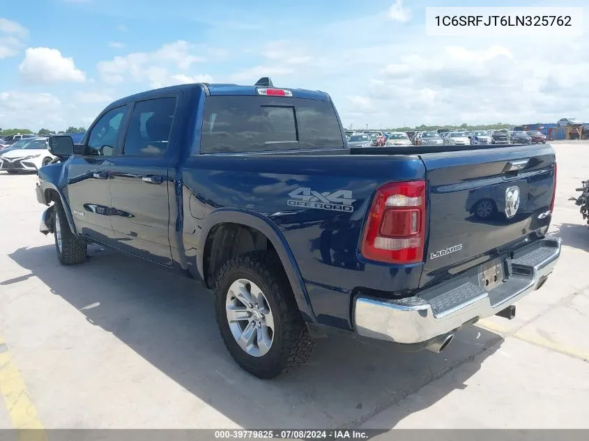 2020 Ram 1500 Laramie 4X4 5'7 Box VIN: 1C6SRFJT6LN325762 Lot: 39779825