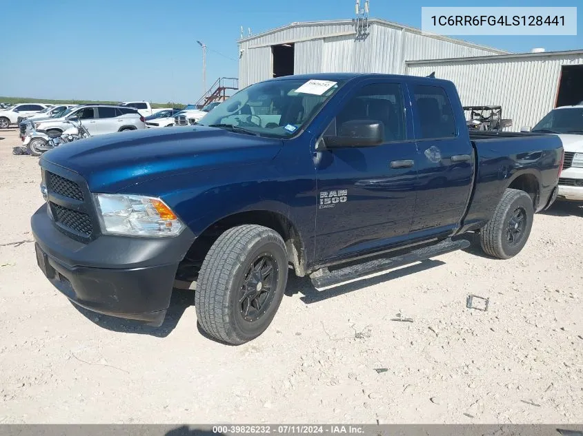 2020 Ram 1500 Classic Tradesman Quad Cab 4X2 6'4 Box VIN: 1C6RR6FG4LS128441 Lot: 39826232