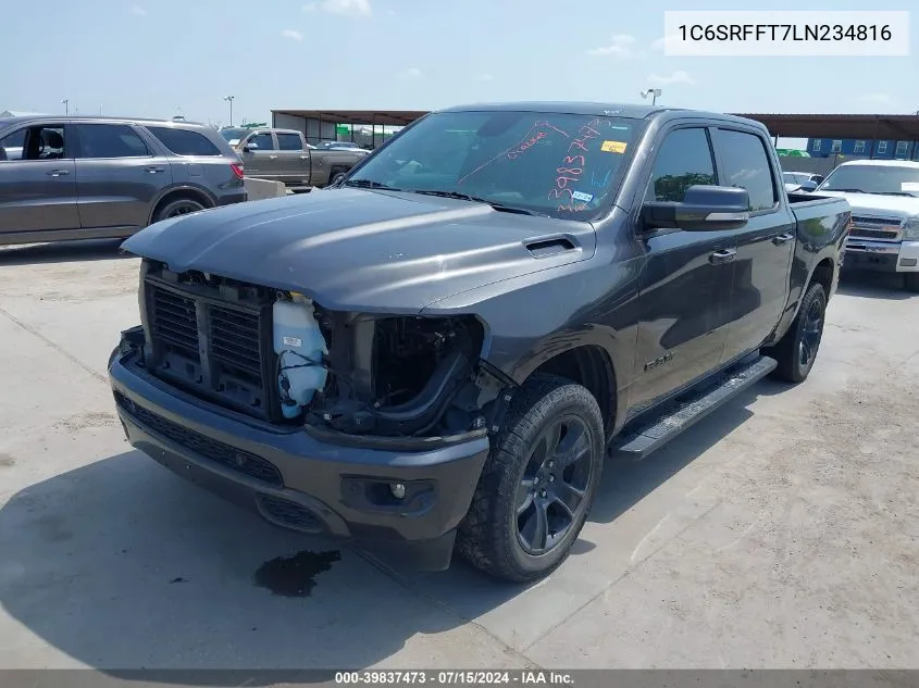 1C6SRFFT7LN234816 2020 Ram 1500 Big Horn 4X4 5'7 Box