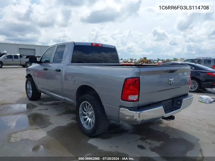 2020 Ram 1500 Classic Tradesman Quad Cab 4X2 6'4 Box VIN: 1C6RR6FG3LS114708 Lot: 39862568