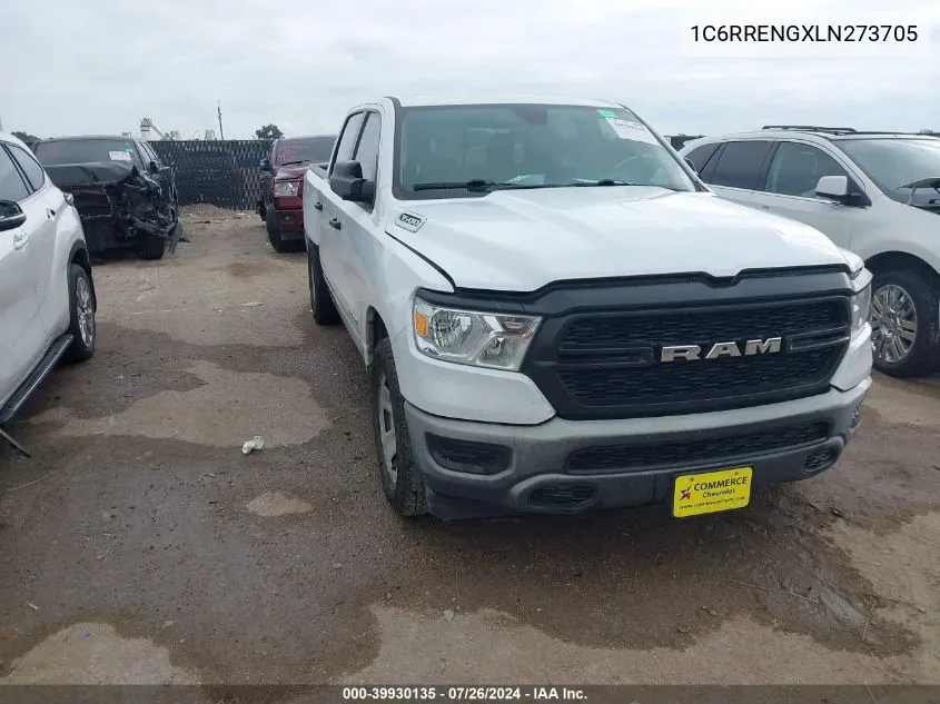 2020 Ram 1500 Tradesman 4X2 6'4 Box VIN: 1C6RRENGXLN273705 Lot: 39930135