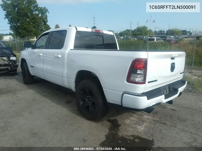 2020 Ram 1500 Big Horn 4X4 5'7 Box VIN: 1C6SRFFT2LN300091 Lot: 39936503