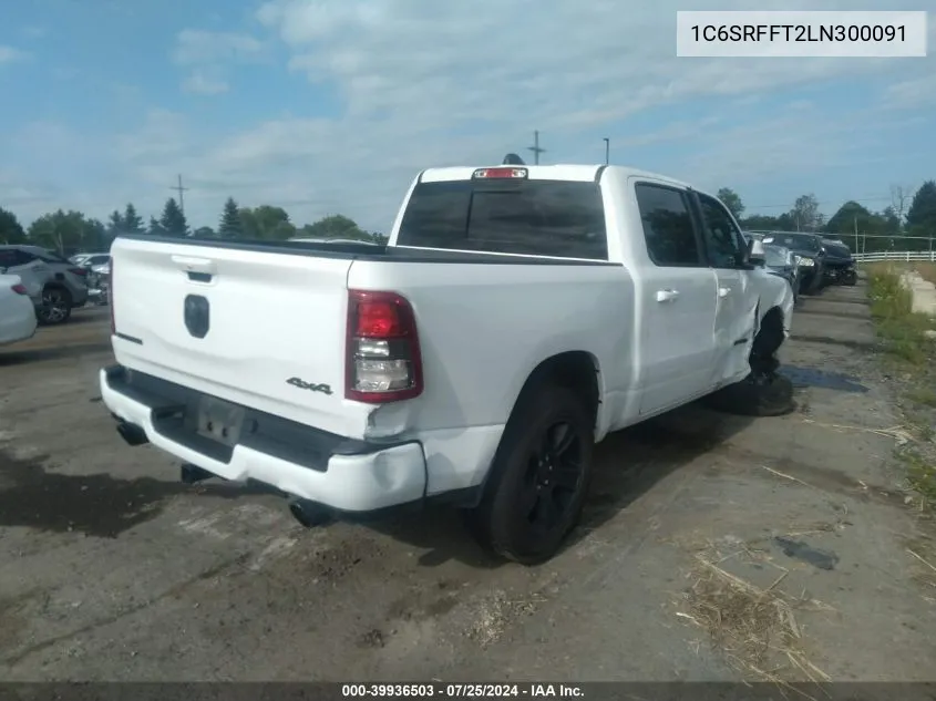 2020 Ram 1500 Big Horn 4X4 5'7 Box VIN: 1C6SRFFT2LN300091 Lot: 39936503