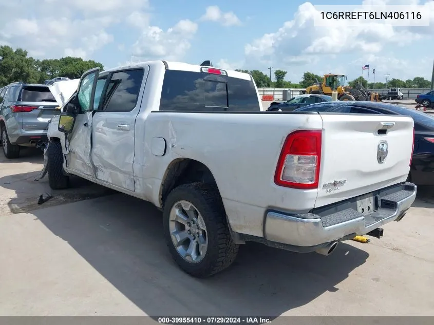 2020 Ram 1500 Lone Star 4X2 5'7 Box VIN: 1C6RREFT6LN406116 Lot: 39955410