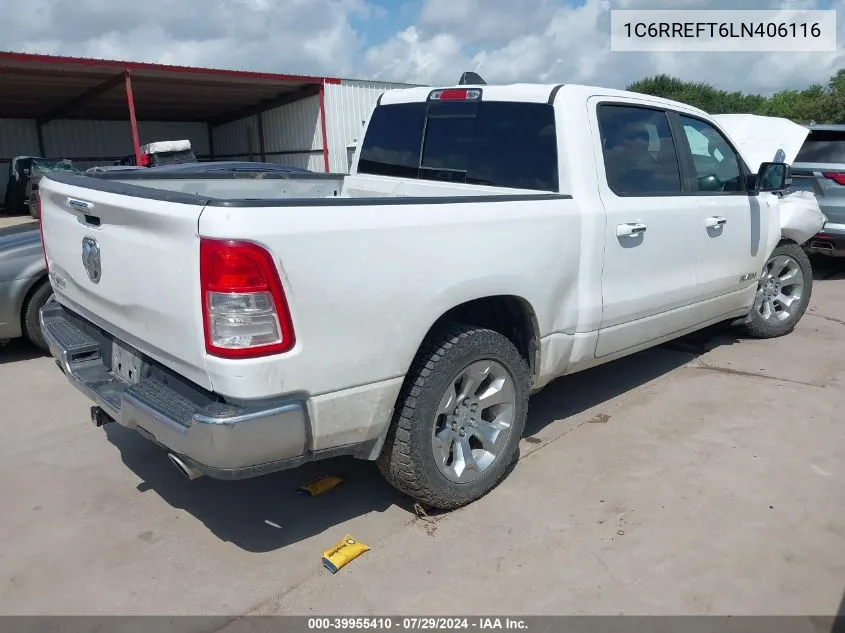 2020 Ram 1500 Lone Star 4X2 5'7 Box VIN: 1C6RREFT6LN406116 Lot: 39955410