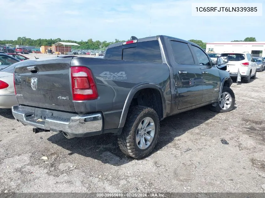 2020 Ram 1500 Laramie 4X4 5'7 Box VIN: 1C6SRFJT6LN339385 Lot: 39955619