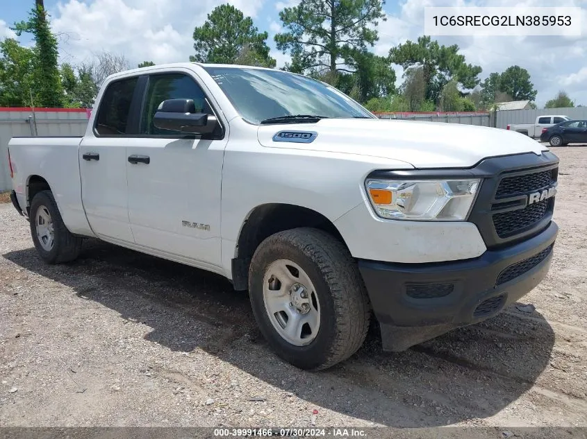 2020 Ram 1500 Tradesman Quad Cab 4X2 6'4 Box VIN: 1C6SRECG2LN385953 Lot: 39991466