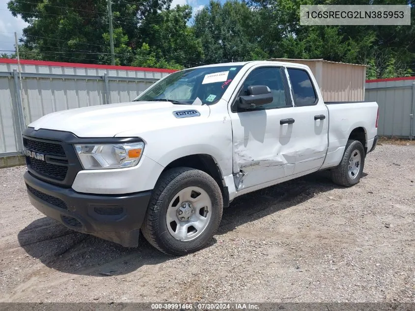 2020 Ram 1500 Tradesman Quad Cab 4X2 6'4 Box VIN: 1C6SRECG2LN385953 Lot: 39991466