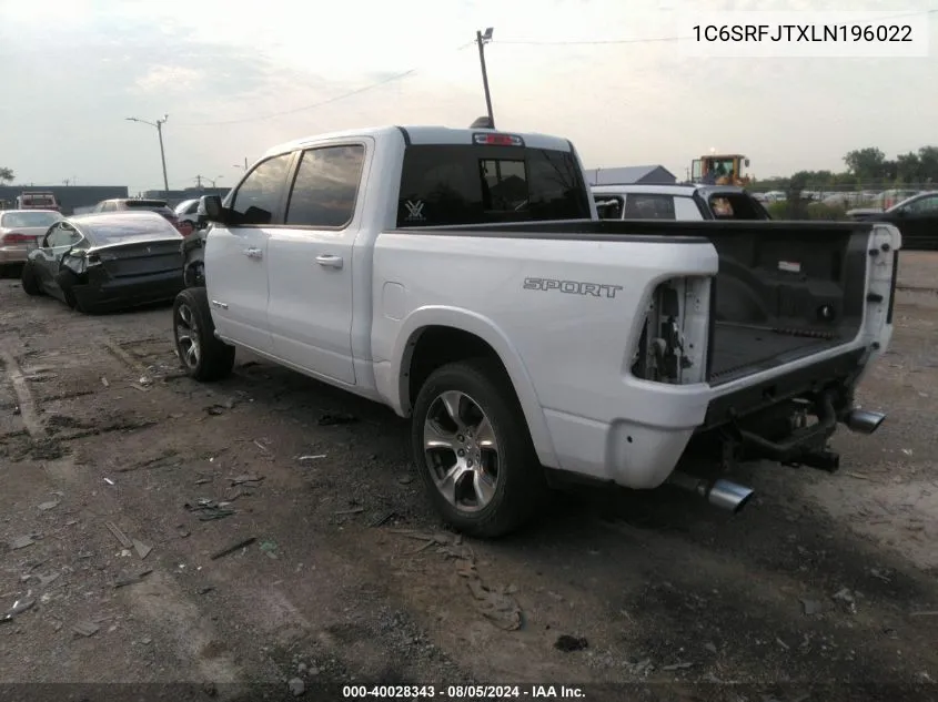 1C6SRFJTXLN196022 2020 Ram 1500 Laramie 4X4 5'7 Box