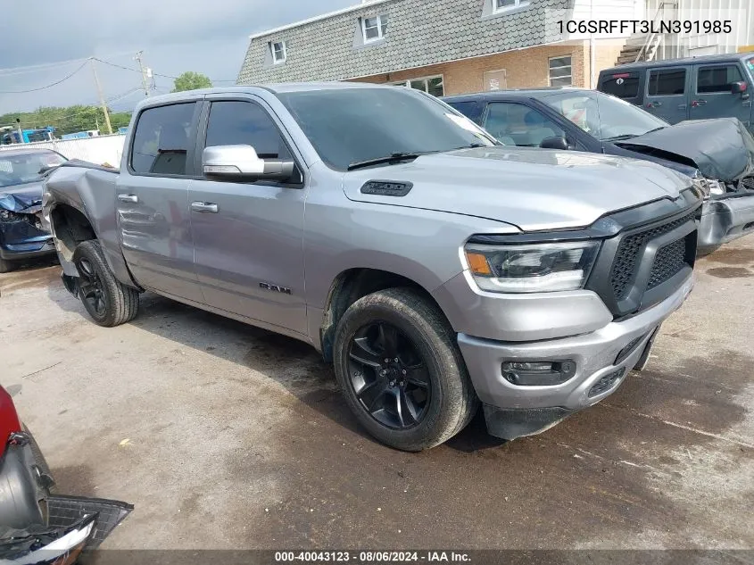 2020 Ram 1500 Big Horn 4X4 5'7 Box VIN: 1C6SRFFT3LN391985 Lot: 40043123