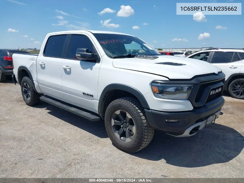 2020 Ram 1500 Rebel 4X4 5'7 Box VIN: 1C6SRFLT5LN235662 Lot: 40048346