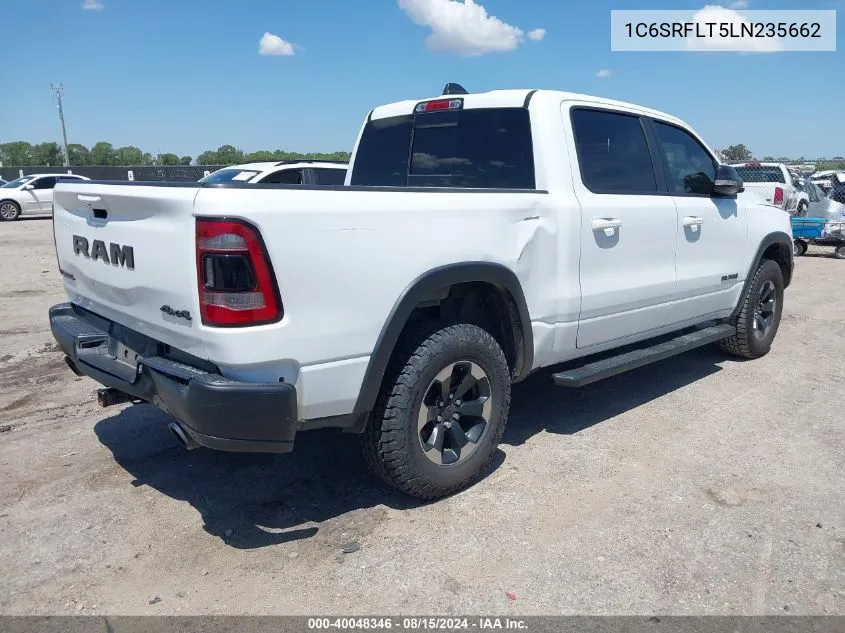 2020 Ram 1500 Rebel 4X4 5'7 Box VIN: 1C6SRFLT5LN235662 Lot: 40048346