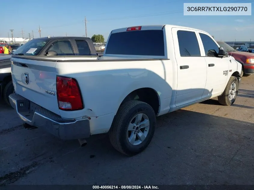 2020 Ram 1500 Classic Tradesman 4X4 5'7 Box VIN: 3C6RR7KTXLG290770 Lot: 40056214