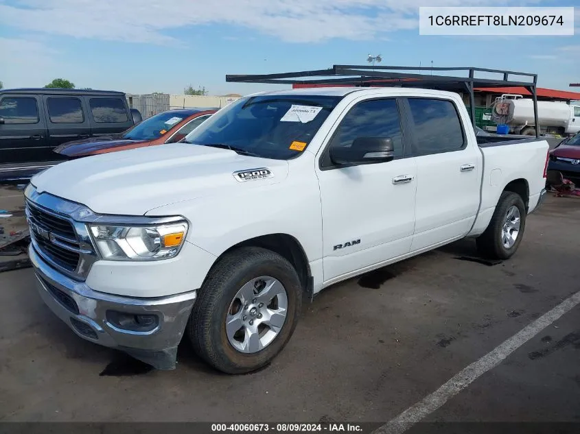 1C6RREFT8LN209674 2020 Ram 1500 Big Horn 4X2 5'7 Box