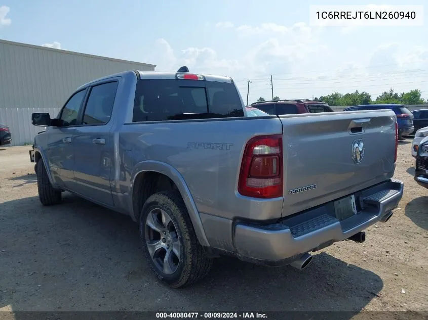 1C6RREJT6LN260940 2020 Ram 1500 Laramie 4X2 5'7 Box