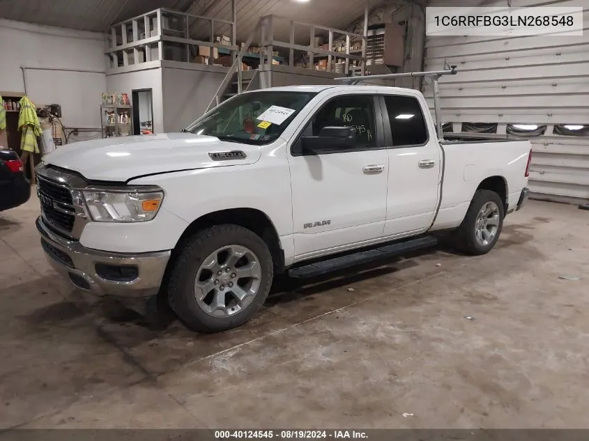 1C6RRFBG3LN268548 2020 Ram 1500 Big Horn Quad Cab 4X4 6'4 Box