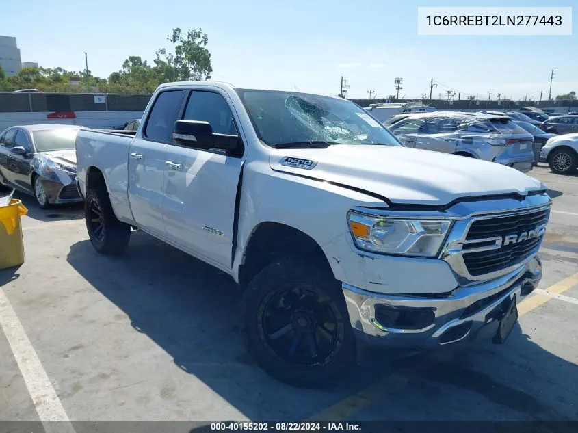 2020 Ram 1500 Big Horn Quad Cab 4X2 6'4 Box VIN: 1C6RREBT2LN277443 Lot: 40155202