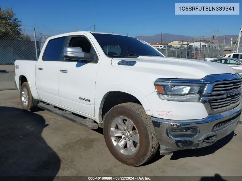 2020 Ram 1500 Laramie 4X4 5'7 Box VIN: 1C6SRFJT8LN339341 Lot: 40180680